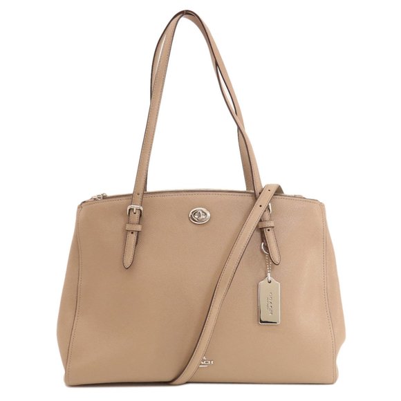 Coach 37776 Tote Bag Leather Women's - Picture 1 of 11